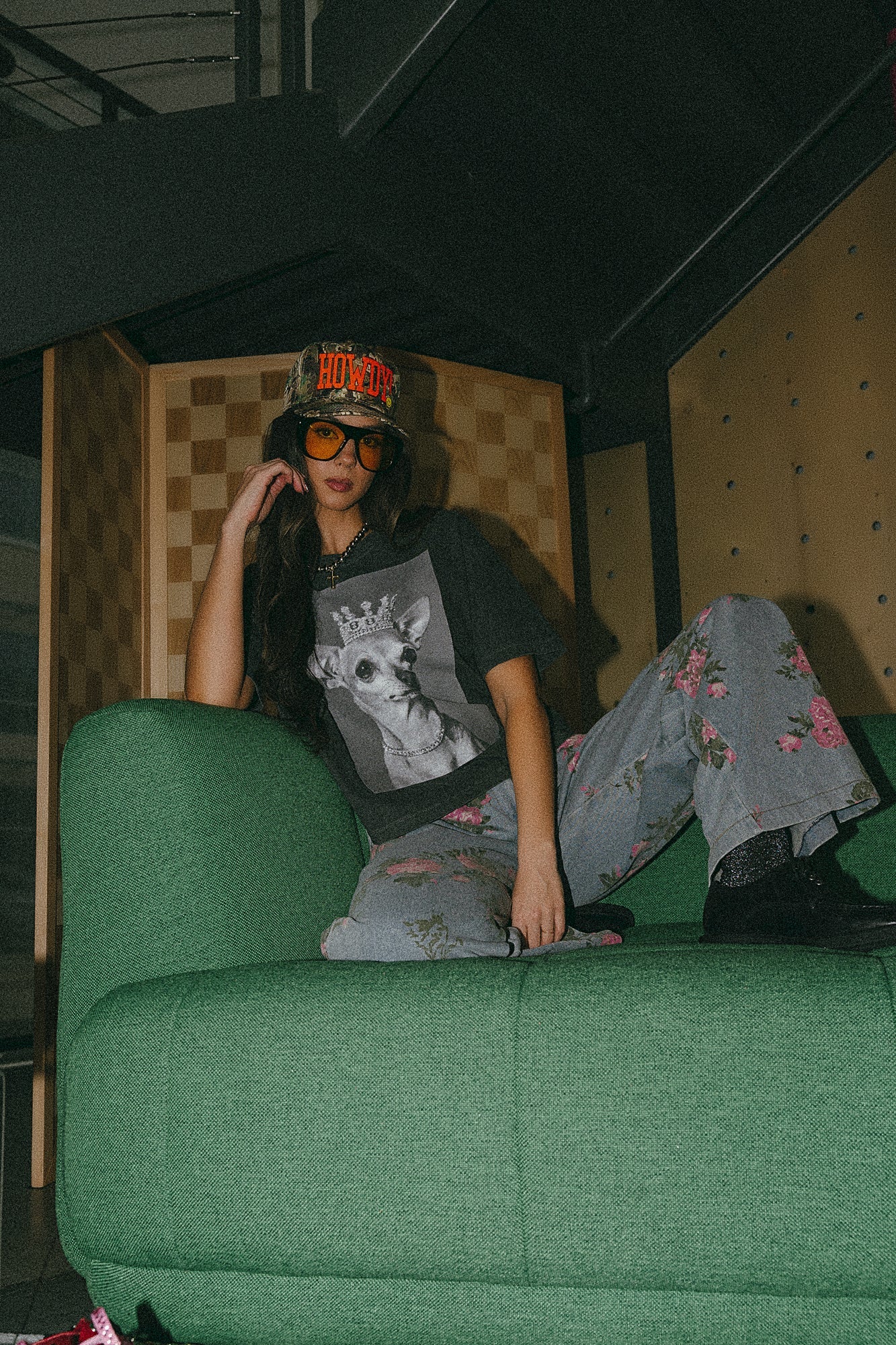 90s Throwback Floral Wide Leg Denim - Dressed in Lala