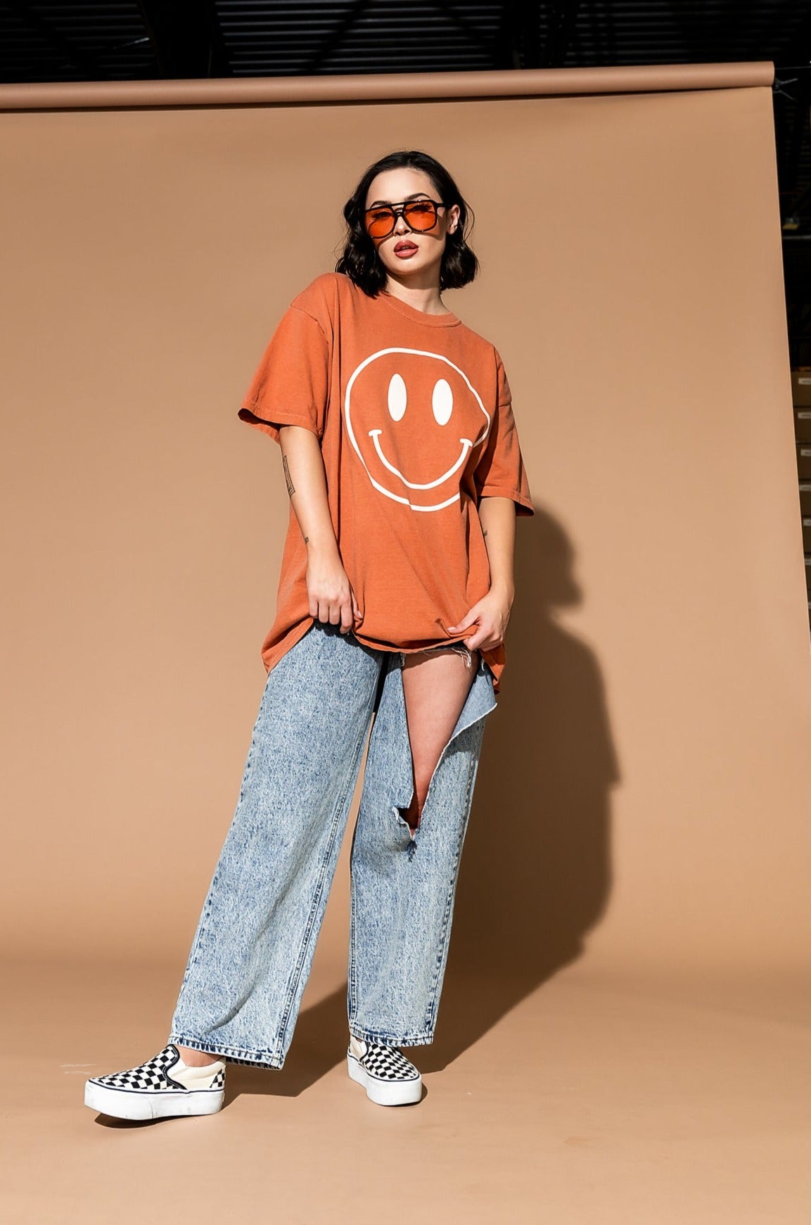 The World Needs Your Magic Oversized Tee in Sunset
