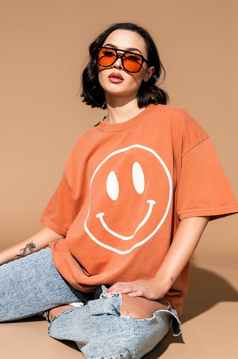 The World Needs Your Magic Oversized Tee in Sunset Dressed in Lala