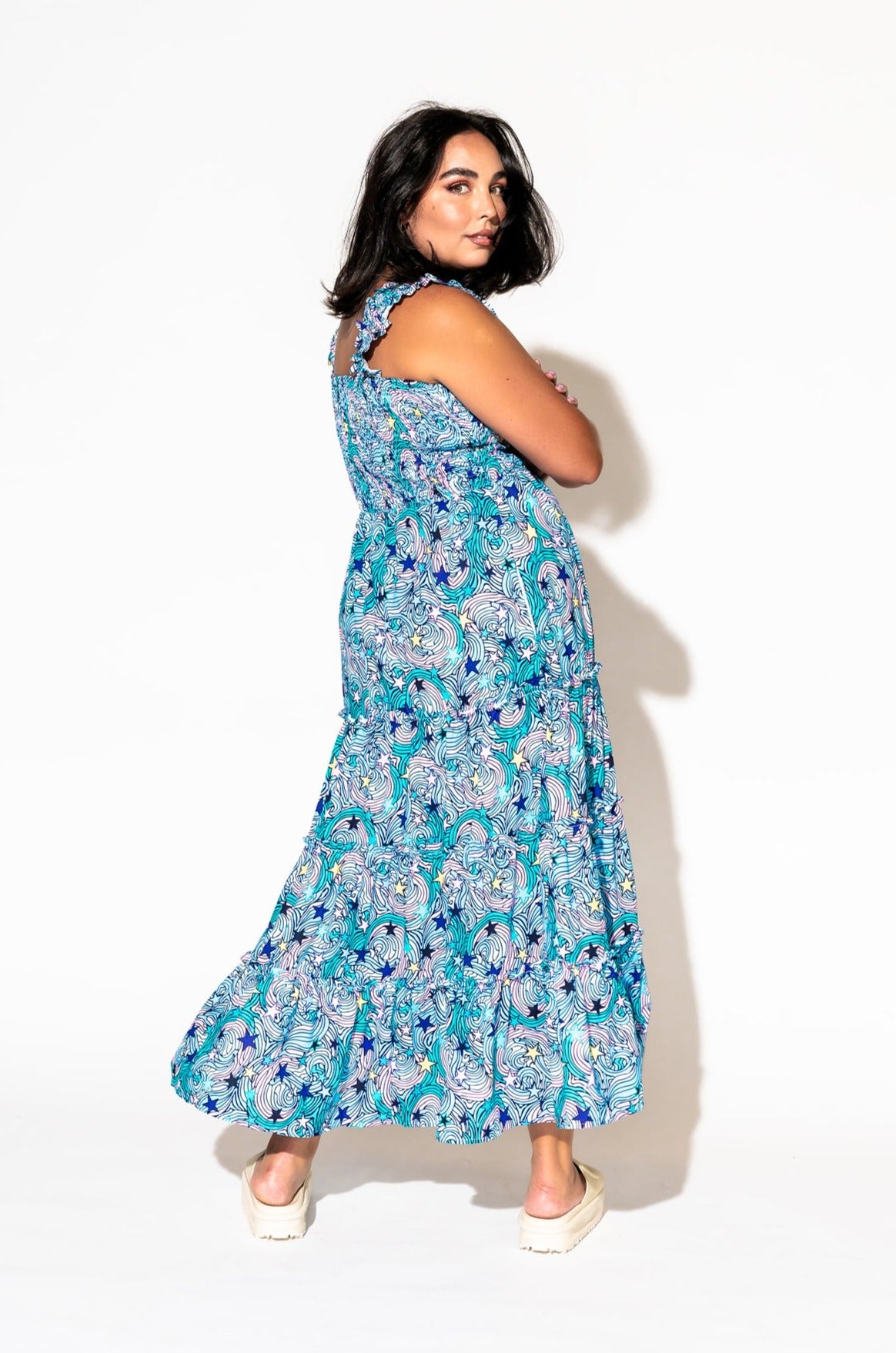 Rulebreaker Smocked Dress in Wonder Girl
