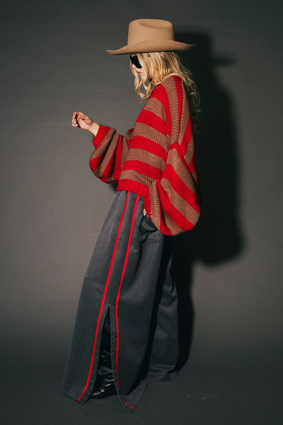 LOML Chunky Boxy Knit in Badland Stripes