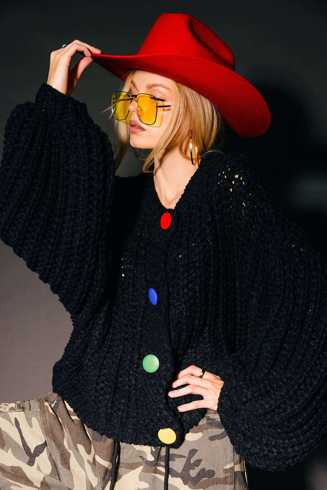 Happy Hand Knit Chunky Cardigan