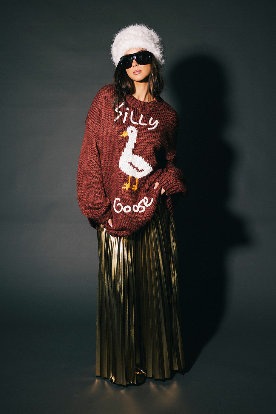 Silly Goose Slouchy Knit