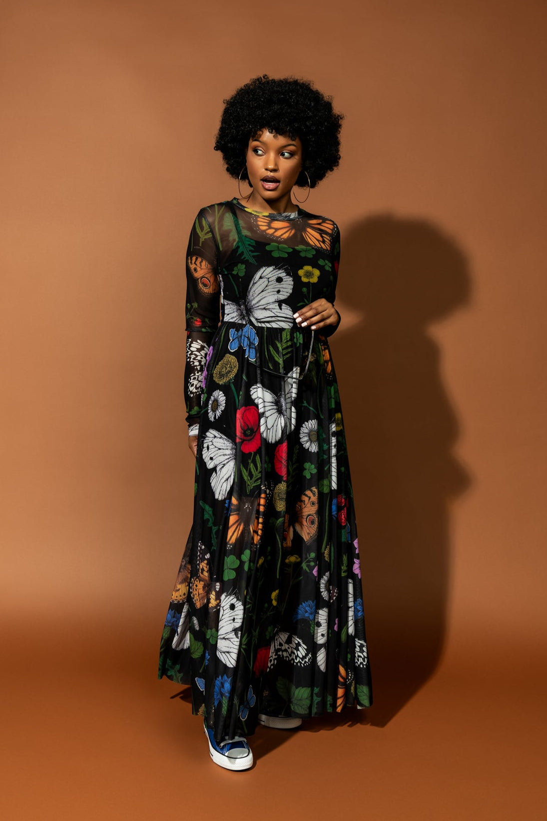 More You Mesh Maxi Dress in Folklore Florals