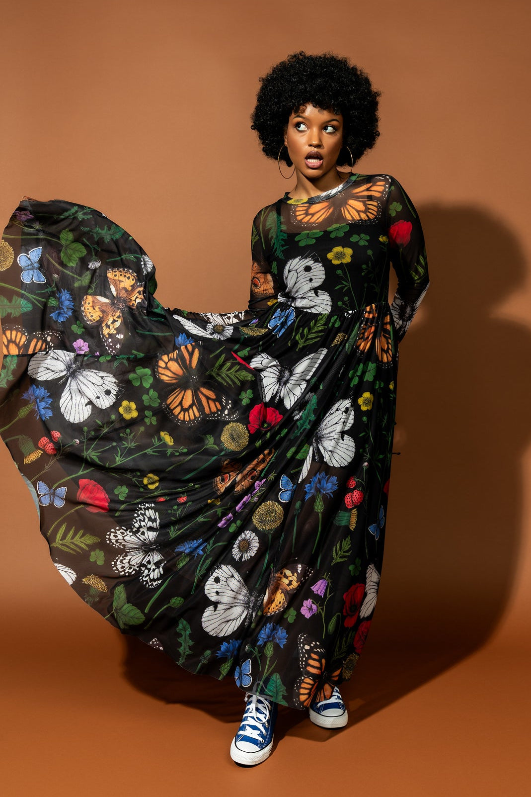 More You Mesh Maxi Dress in Folklore Florals