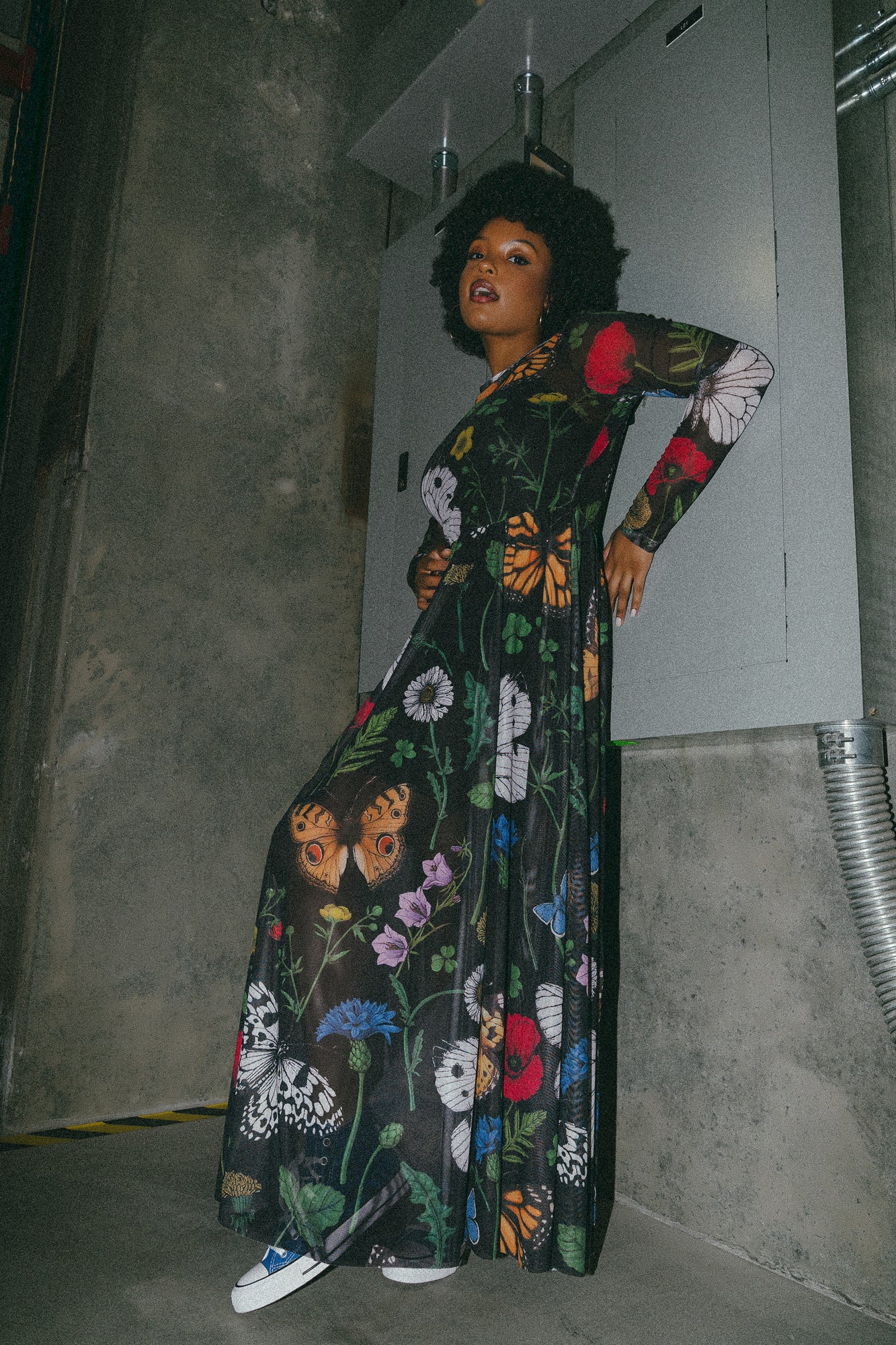 More You Mesh Maxi Dress in Folklore Florals