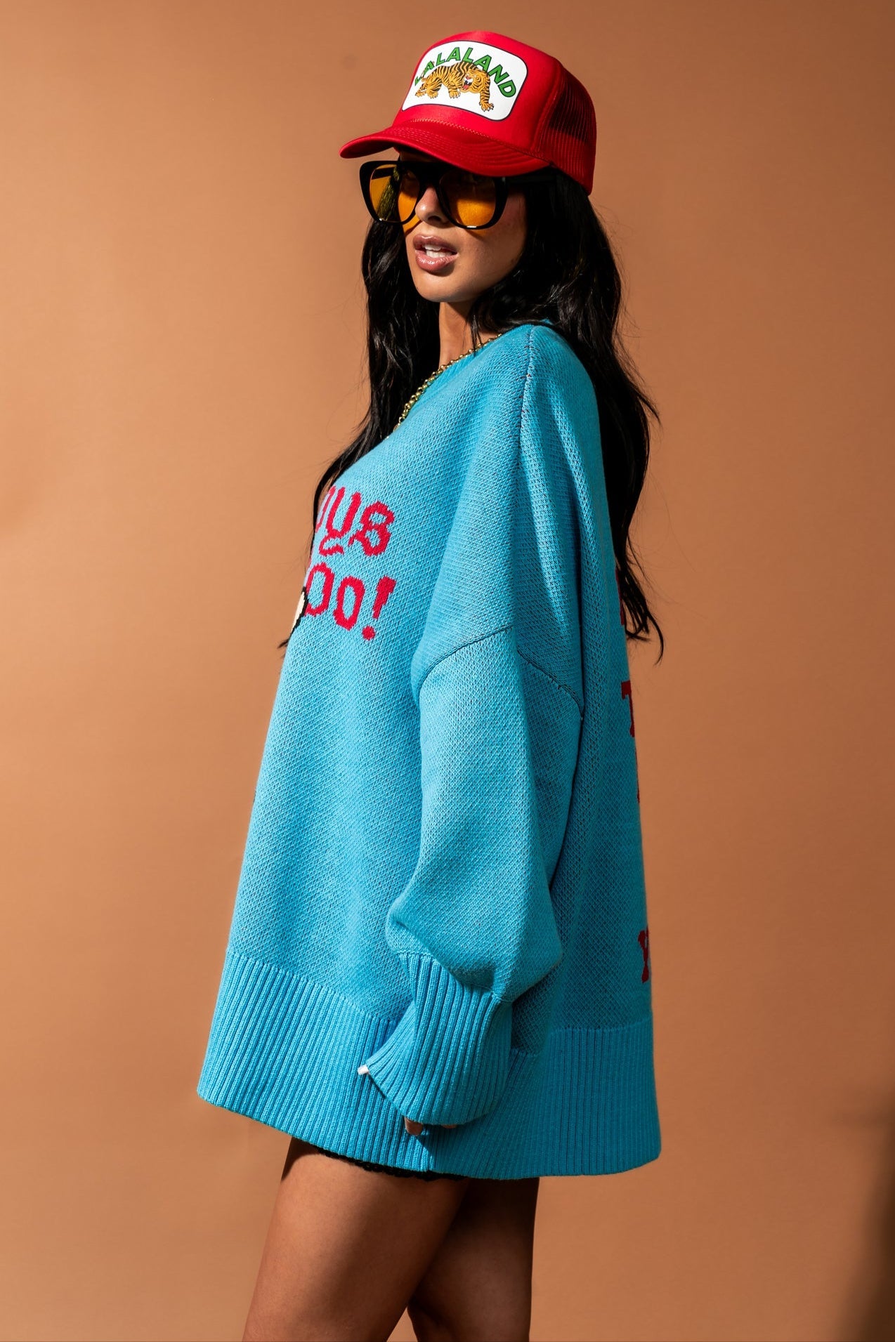 Ain't My First Rodeo Oversized Cotton - Blend Sweater - Dressed in Lala