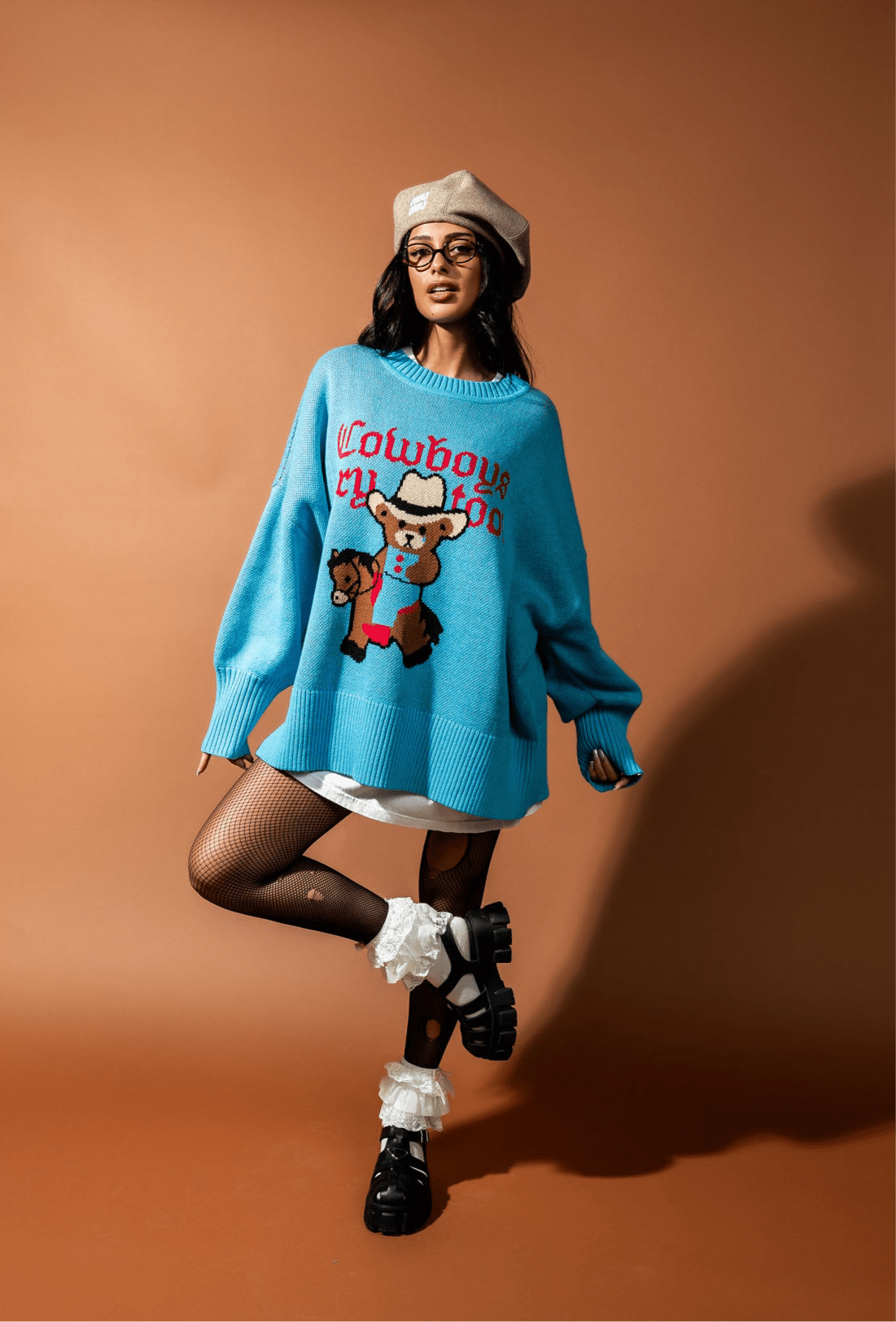 Ain't My First Rodeo Oversized Cotton - Blend Sweater - Dressed in Lala