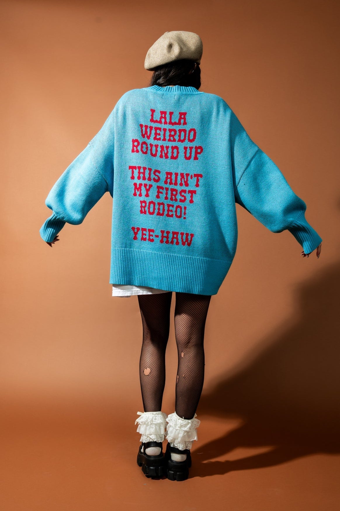 Ain't My First Rodeo Oversized Cotton - Blend Sweater - Dressed in Lala