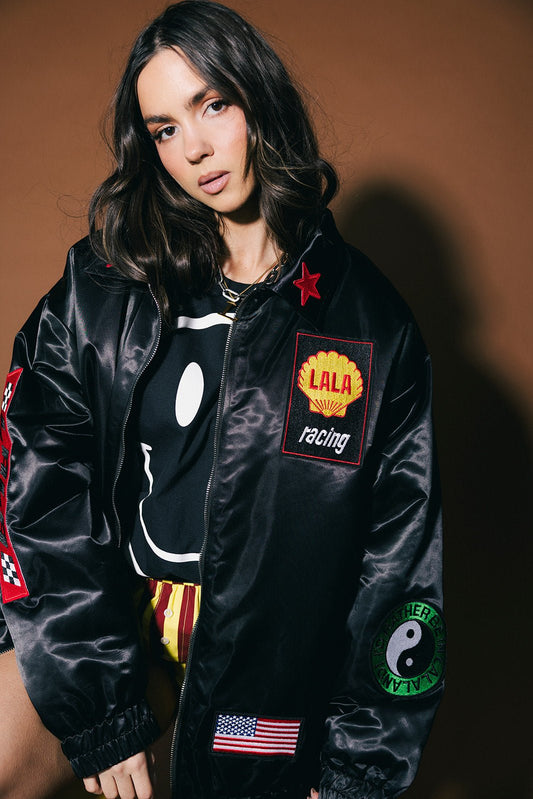 Baddest To Ever Do It Oversized Racing Jacket - Dressed in Lala