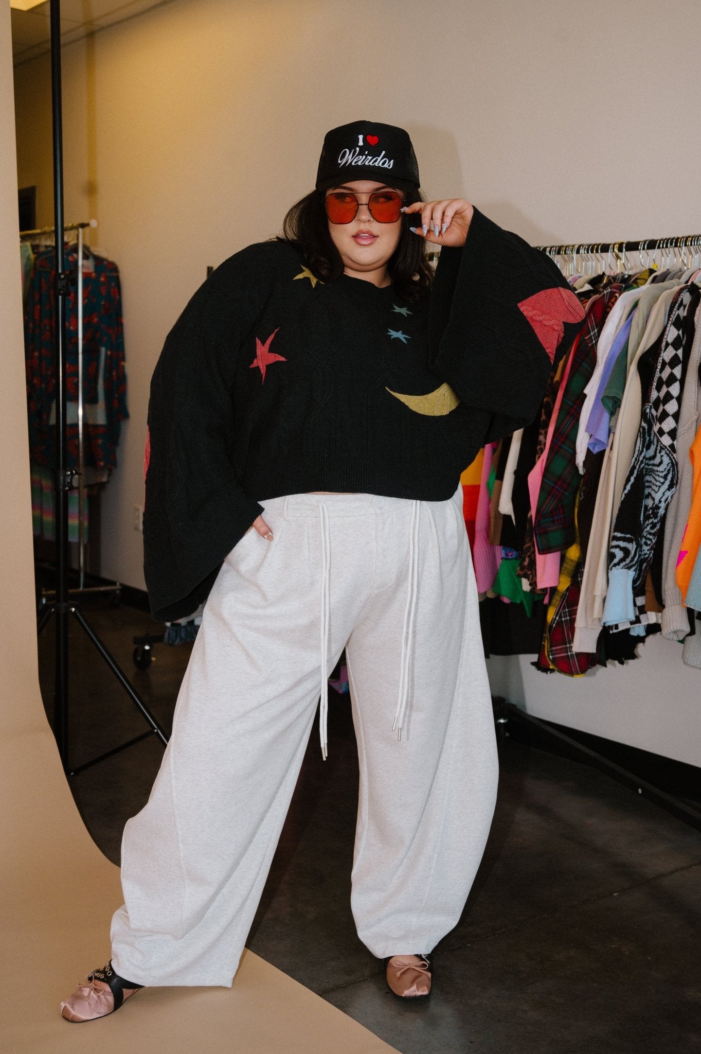 Baddie Barrel Sweatpant Trousers - Dressed in Lala