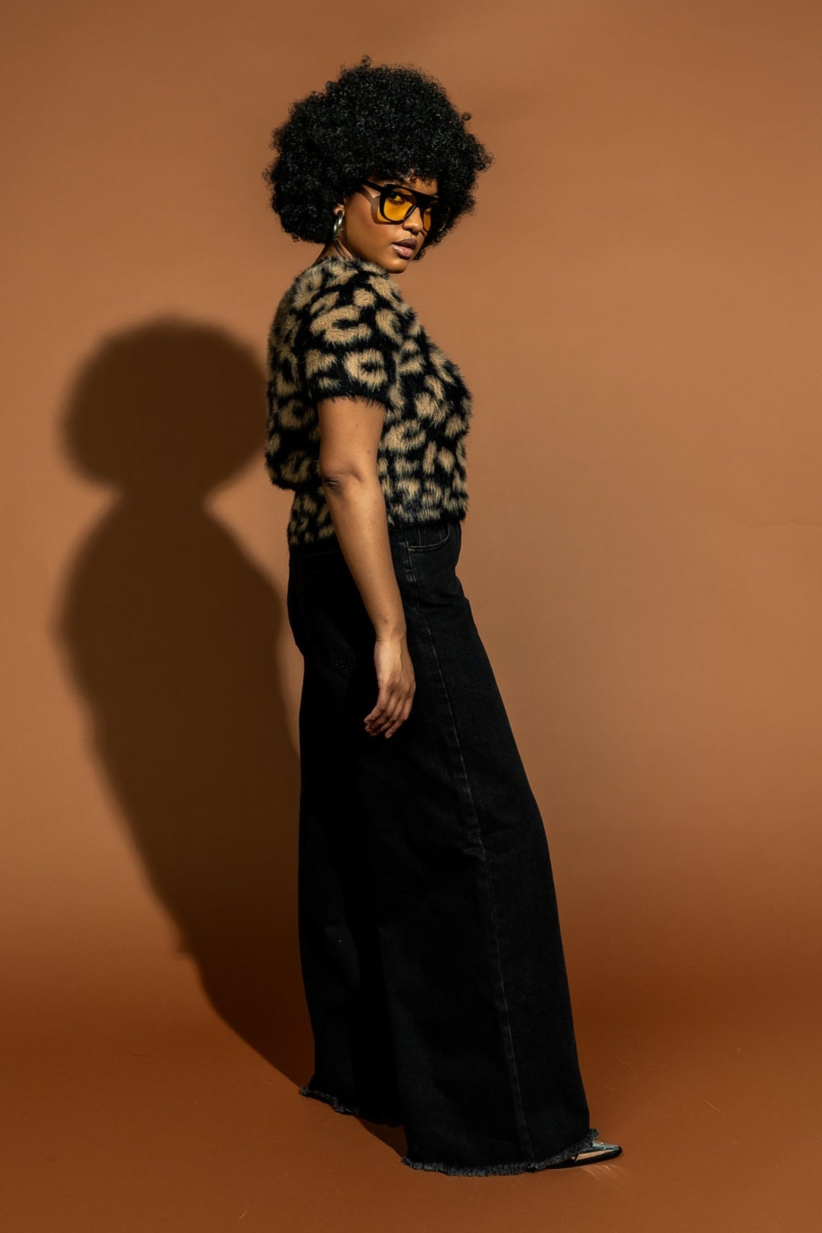 Be Proud Of Yourself Fuzzy Knit Top in Leopard - Dressed in Lala