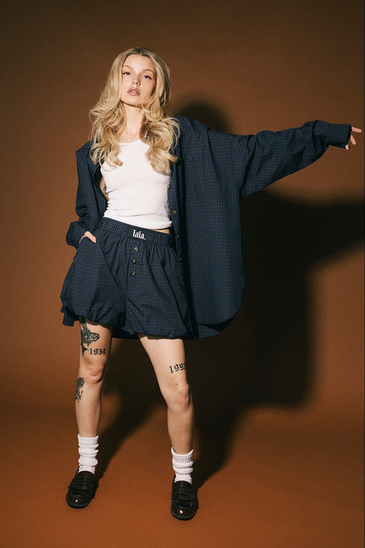 Big Heart Bloomer Boxer Shorts in Dark Whimsy - Dressed in Lala