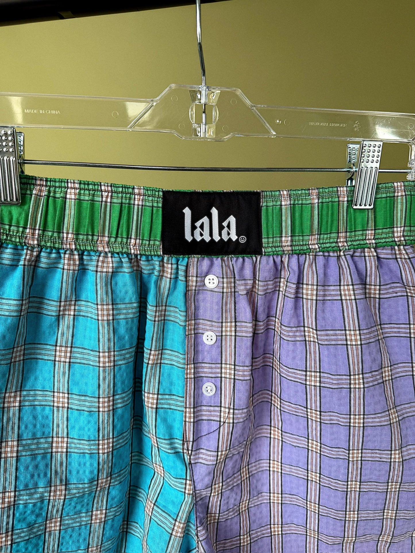Candy Shop Patchwork Seersucker Boxer Shorts - Dressed in Lala