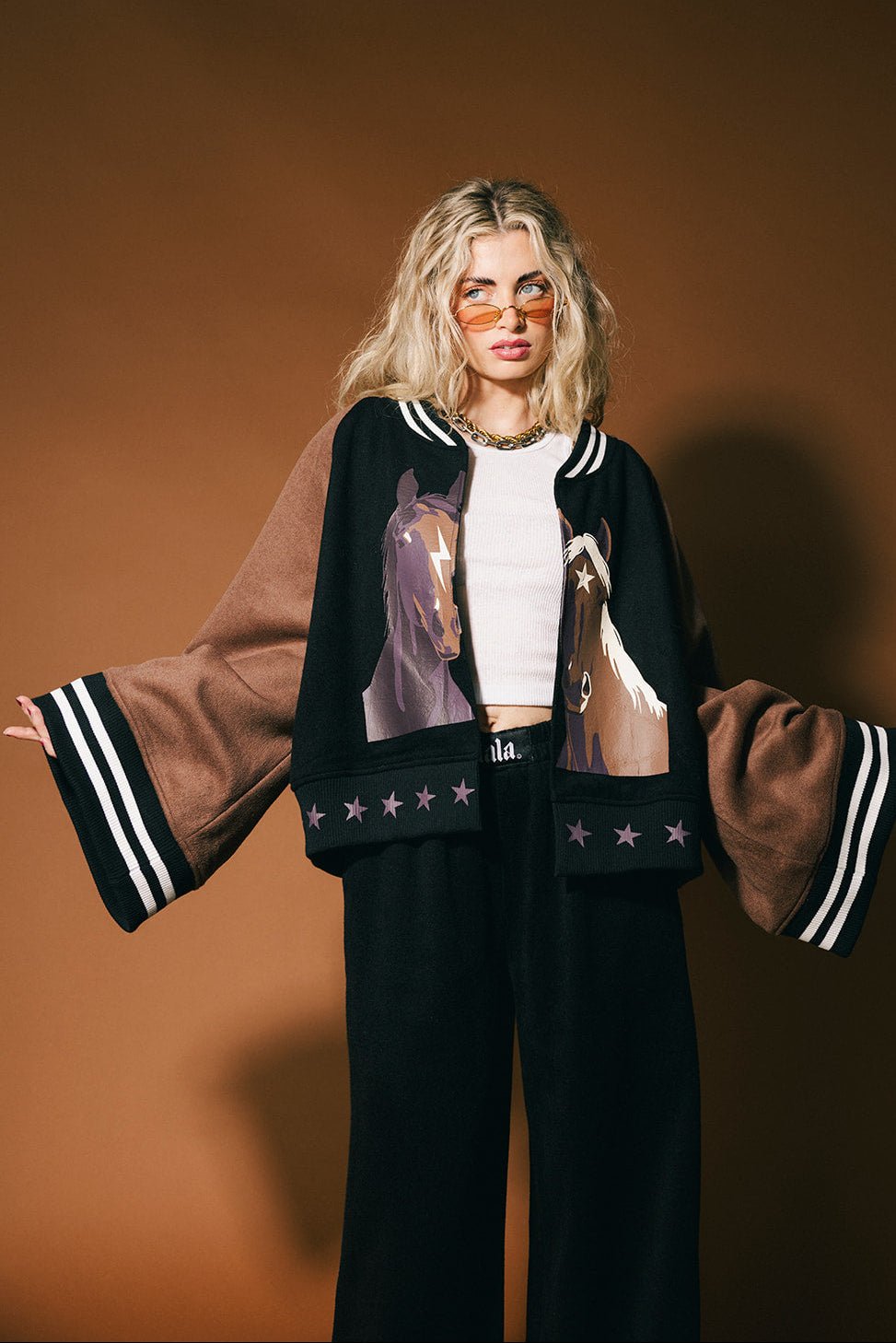 Can’t Keep Me Down Cropped Kimono Bomber - Dressed in Lala