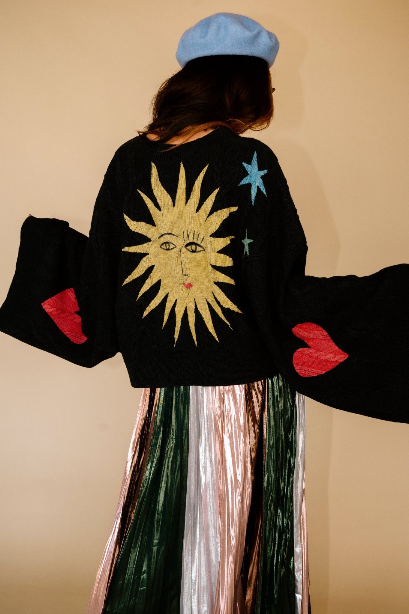 Child of the Universe Crop Cable Knit Sweater - Dressed in Lala
