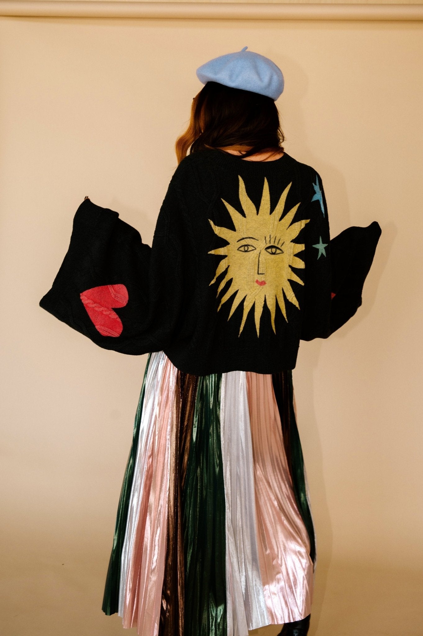 Child of the Universe Crop Cable Knit Sweater - Dressed in Lala