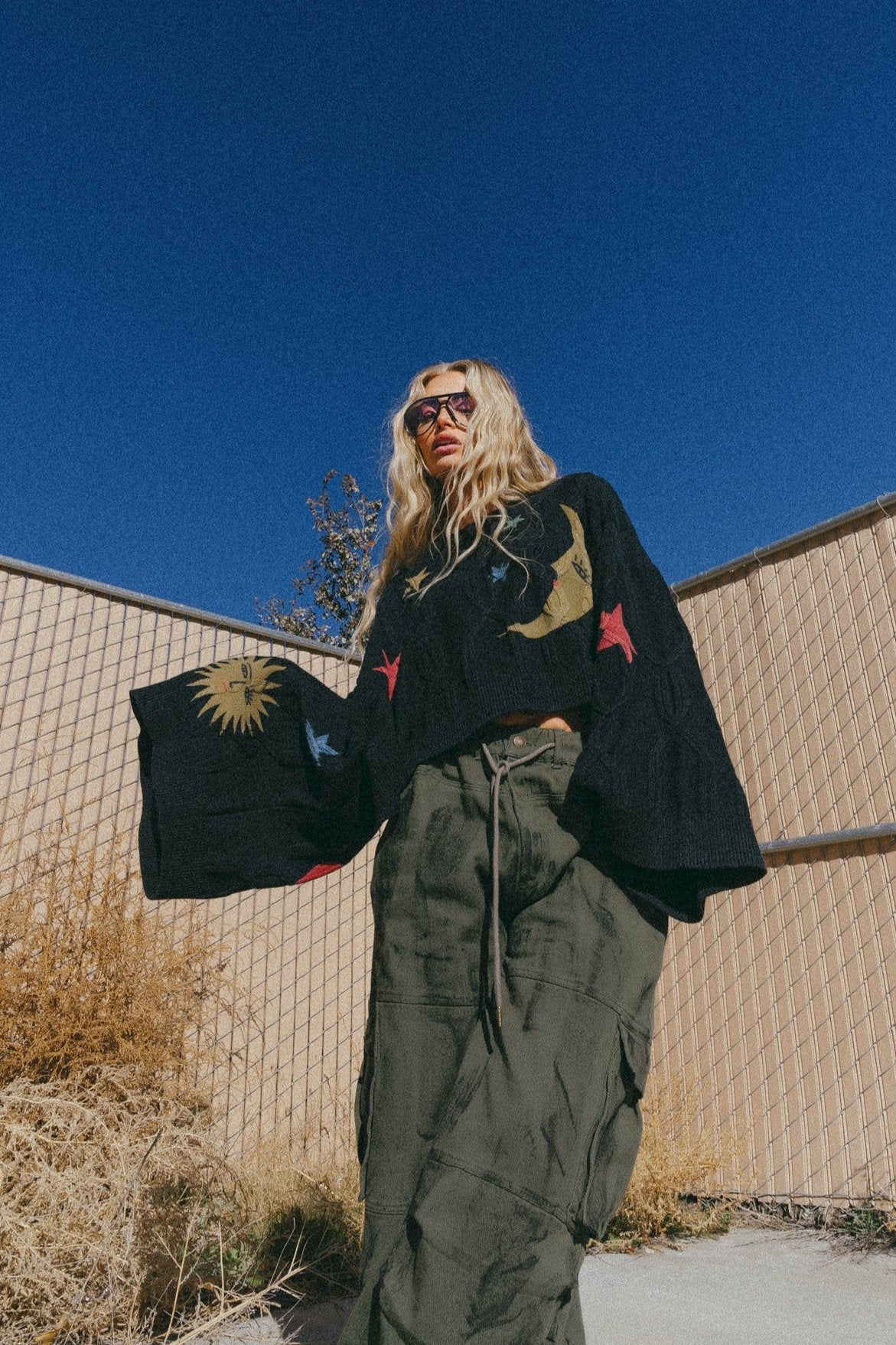 Child of the Universe Crop Cable Knit Sweater - Dressed in Lala