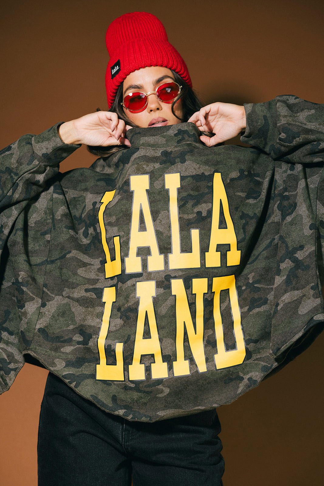 College Dropout Oversized Sweatshirt in Camo - Dressed in Lala