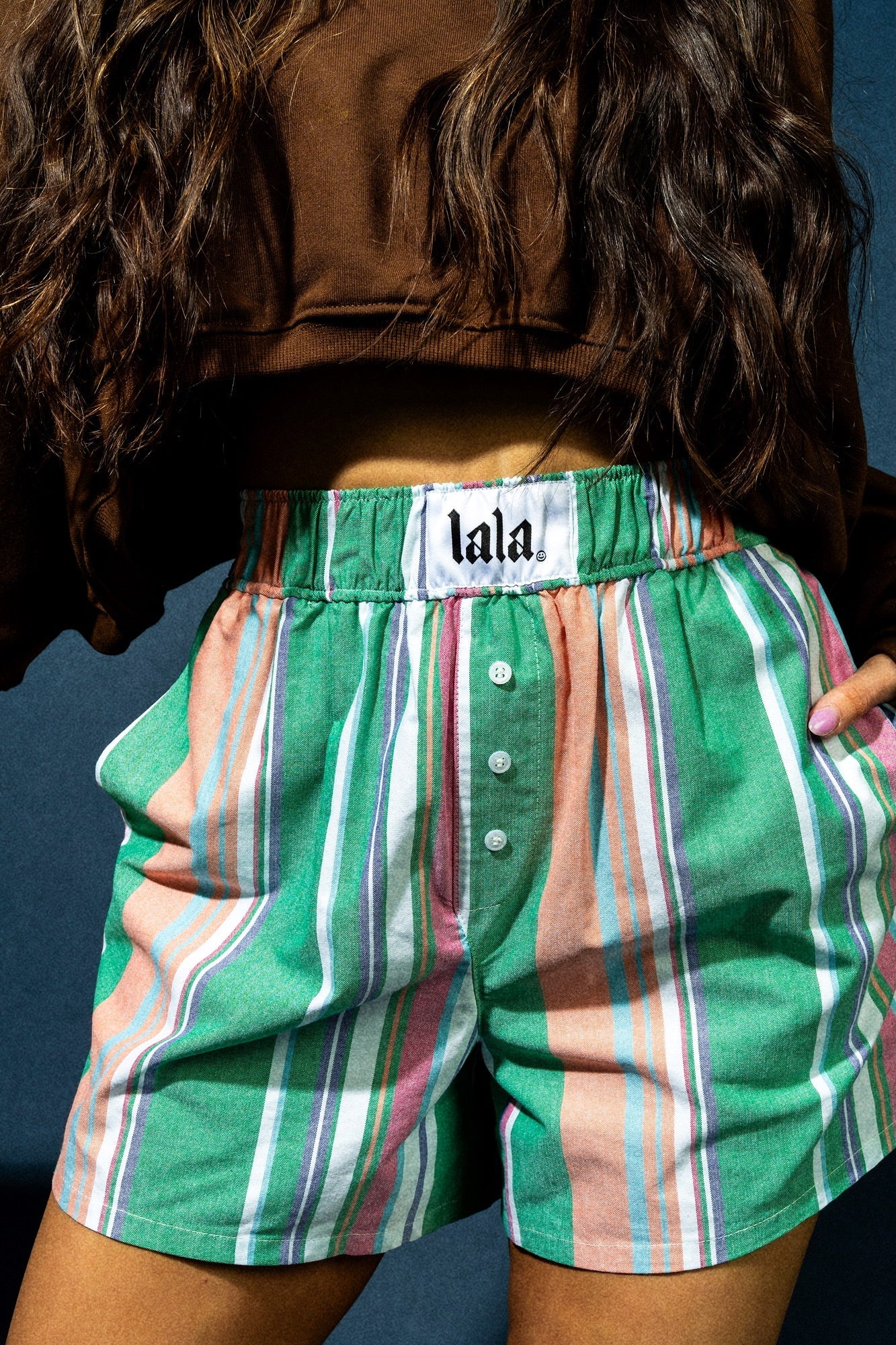 dressed in lala boxer shorts Hold Your Horses Boxer Shorts L