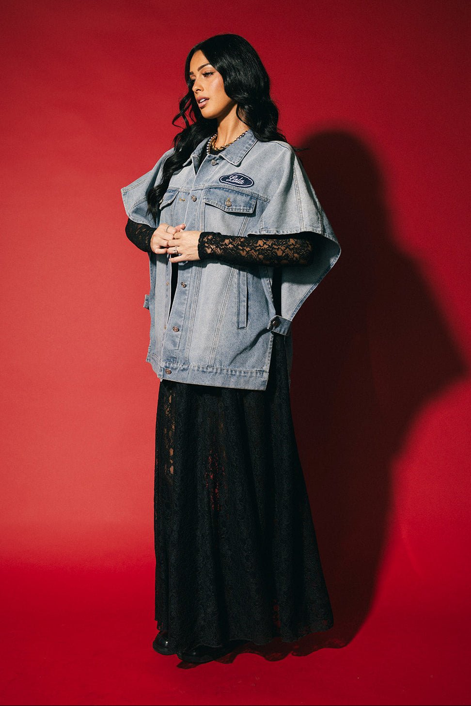 Don’t Fence Me In Oversized Denim Vest - Dressed in Lala