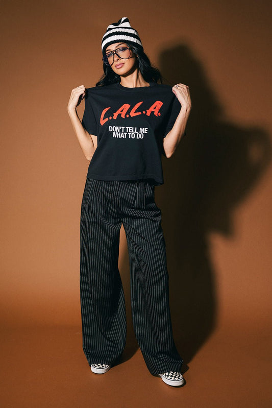 Don't Tell Me What To Do Crop Tee - Dressed in Lala
