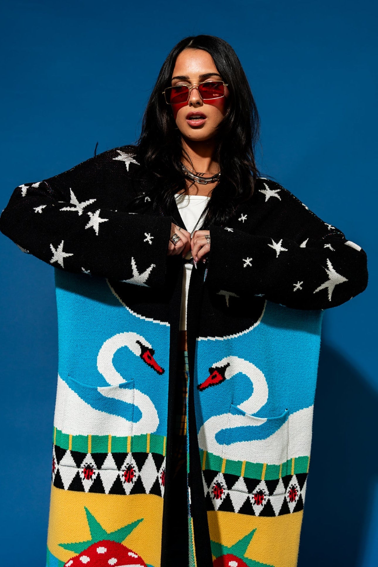 Dreamland Longline Blanket Cardigan - Dressed in Lala