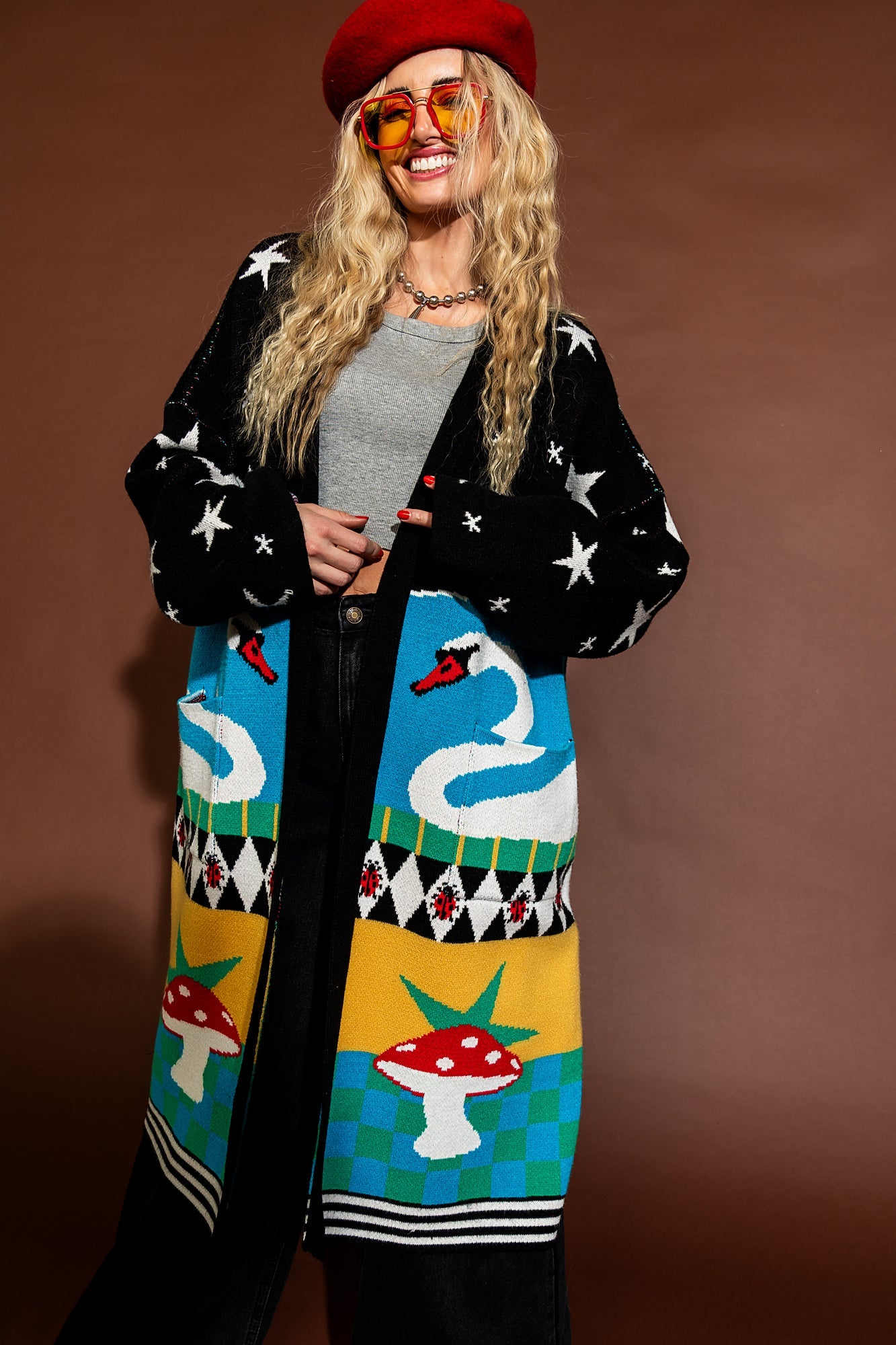 Dreamland Longline Blanket Cardigan - Dressed in Lala