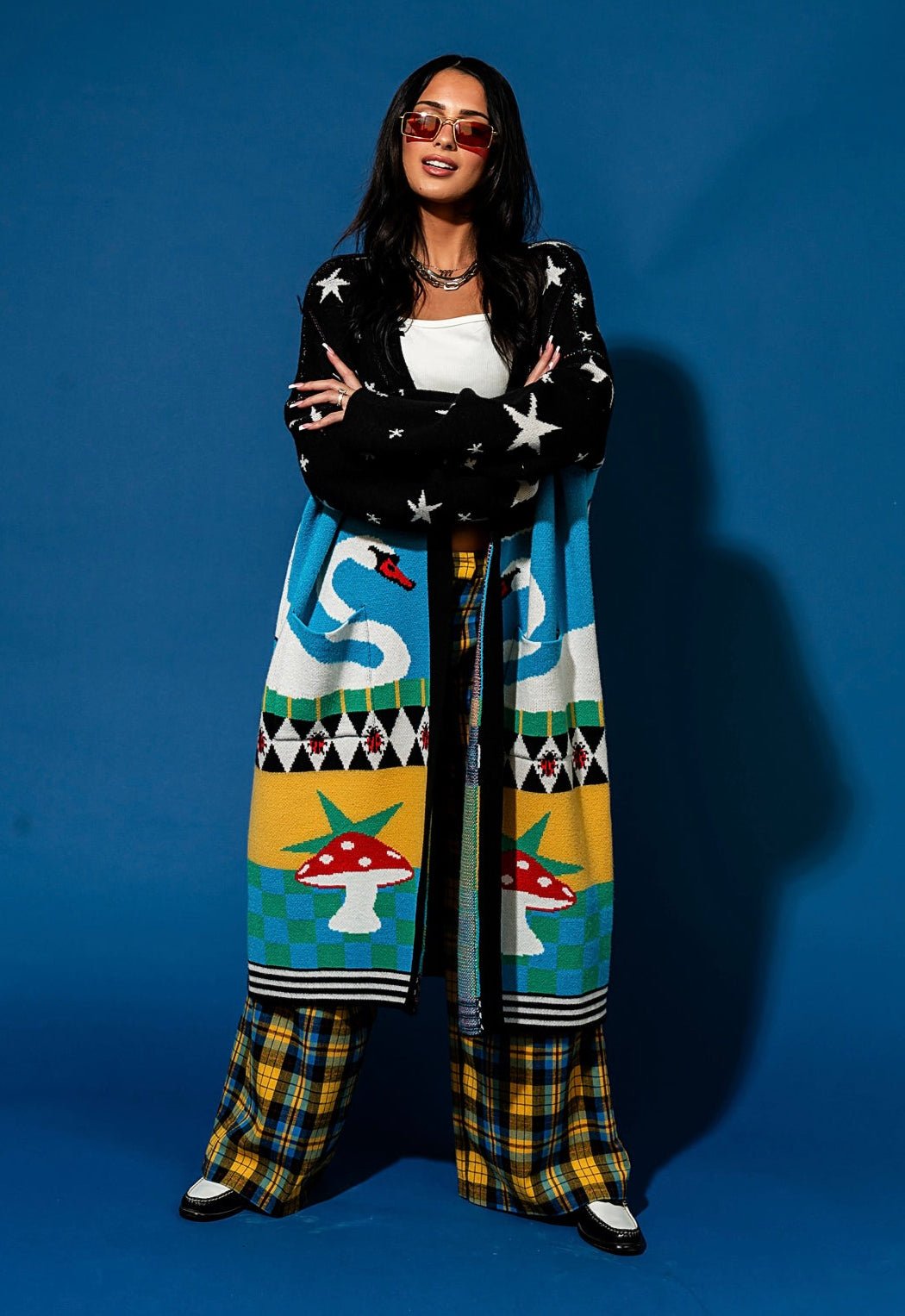 Dreamland Longline Blanket Cardigan - Dressed in Lala