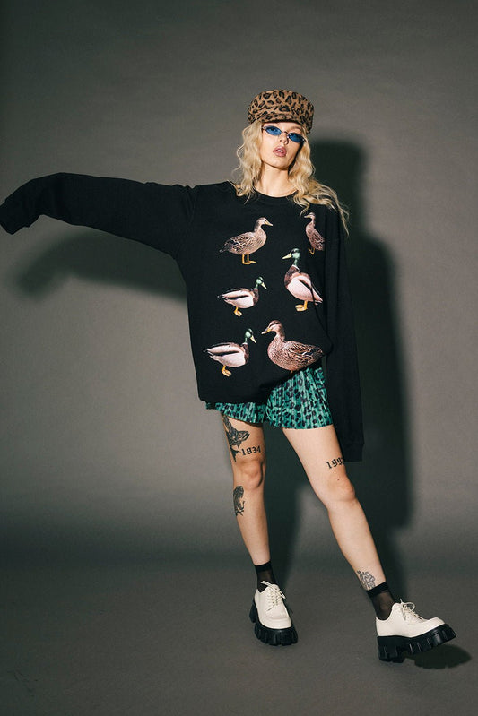 Ducking Around Oversized Thermal - Dressed in Lala