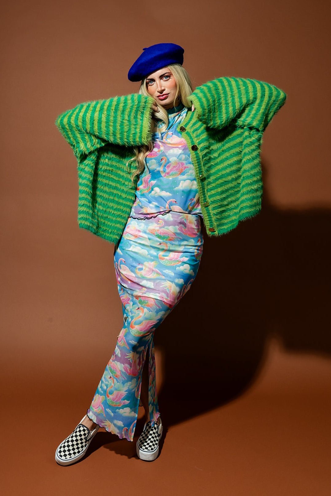 Enchantress Mesh Skirt in Rainbow Swan Rodeo - Dressed in Lala