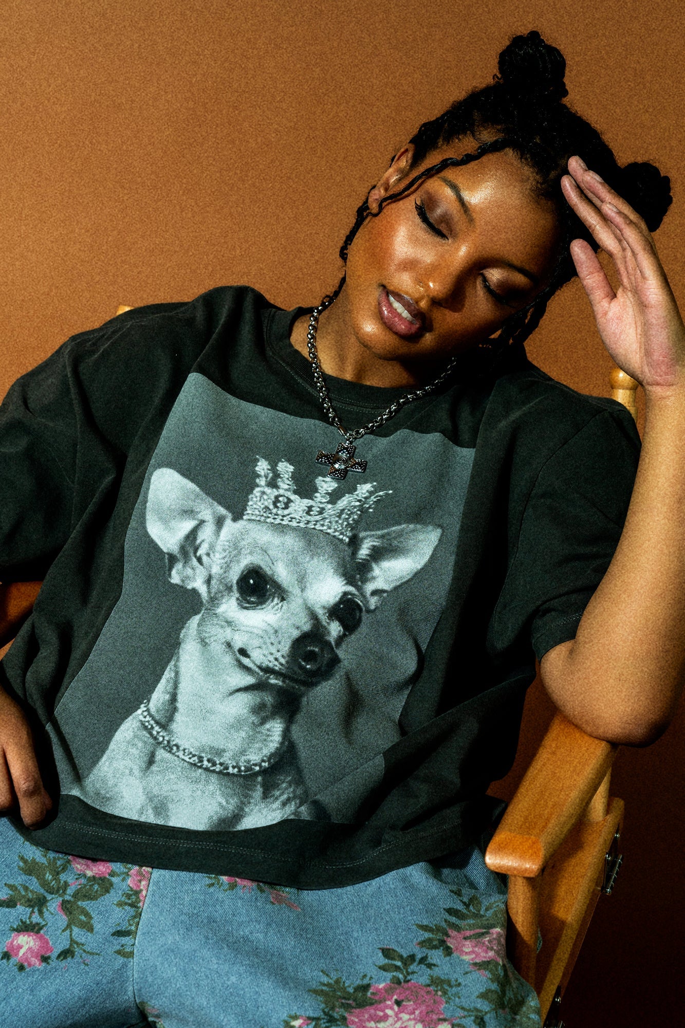 Fake it Til You Make It Chihuahua Boxy Tee - Dressed in Lala