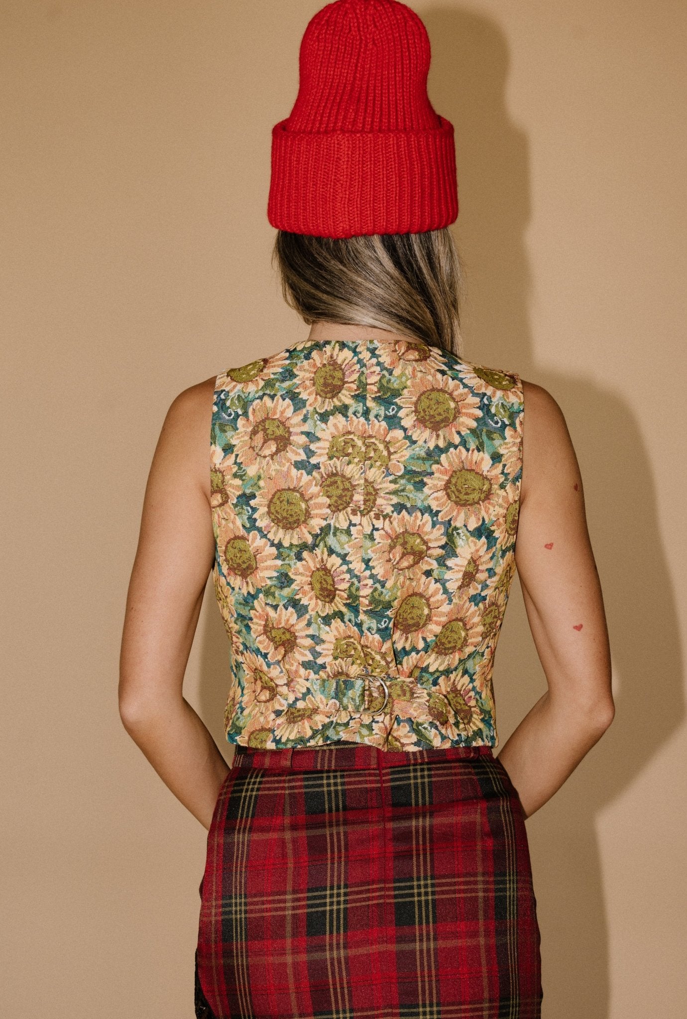 Feels Like Sunshine Jacquard Waistcoat Vest - Dressed in Lala