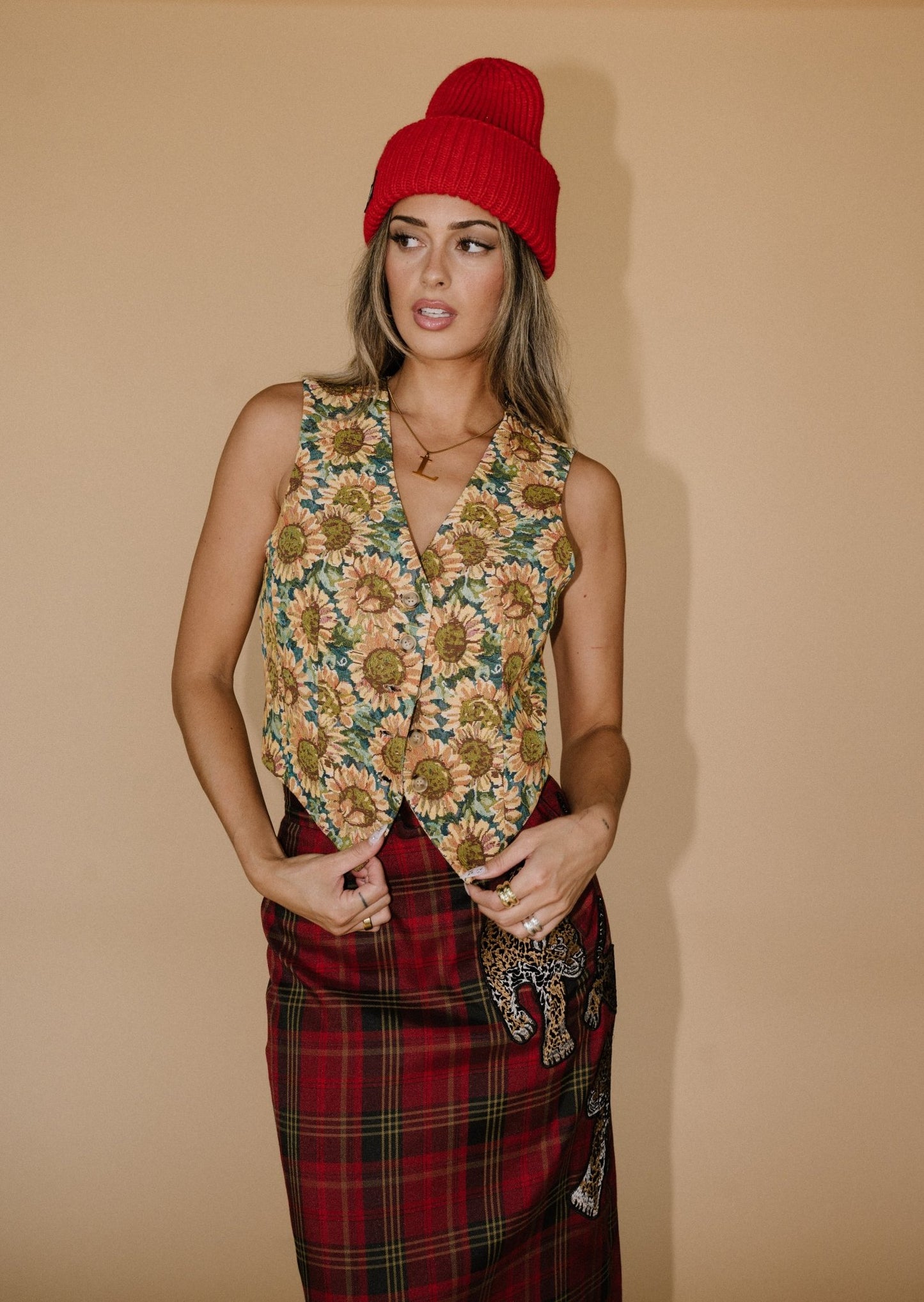 Feels Like Sunshine Jacquard Waistcoat Vest - Dressed in Lala