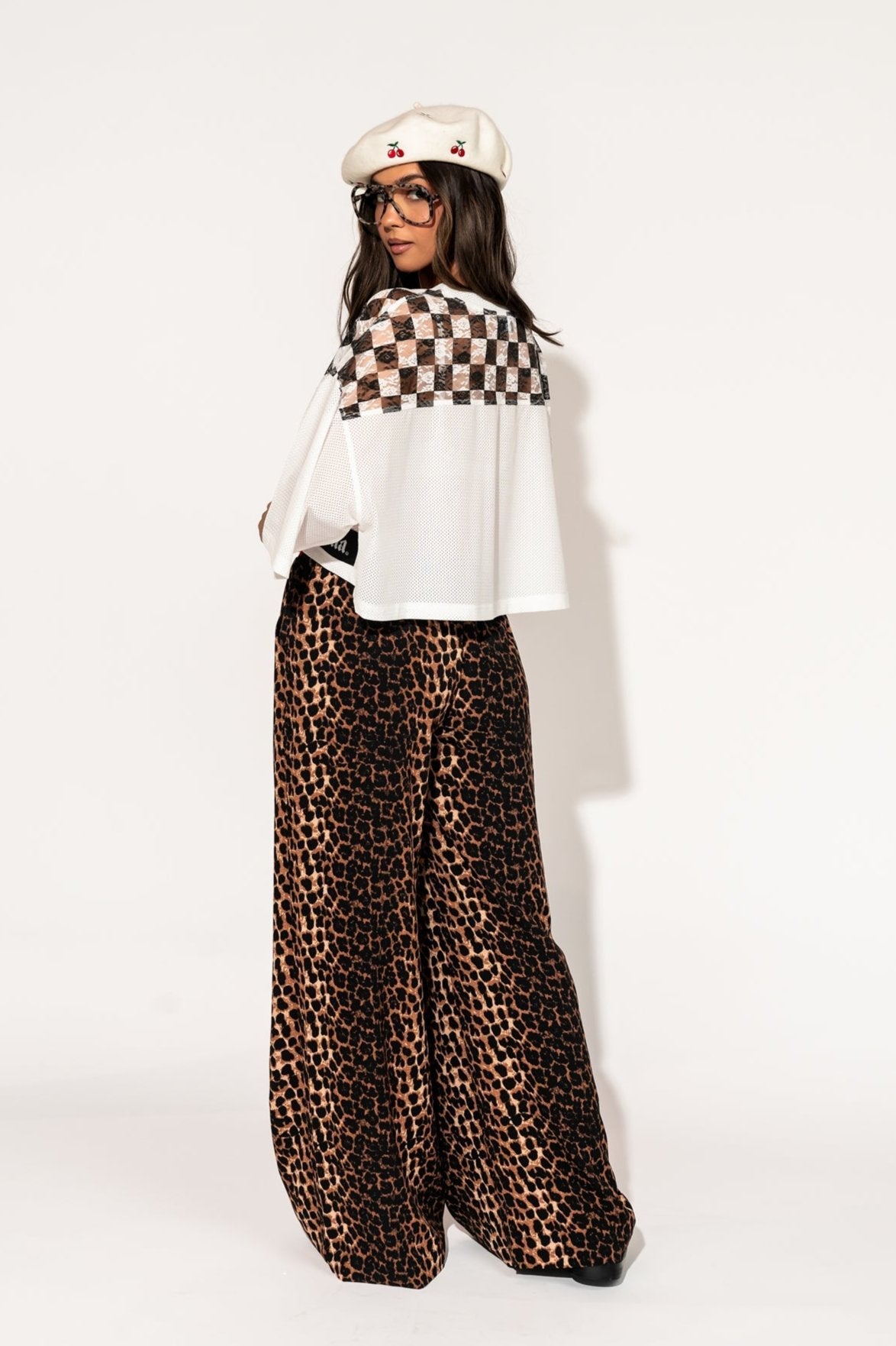 Feline Fierce Wide Leg Leopard Pants - Dressed in Lala
