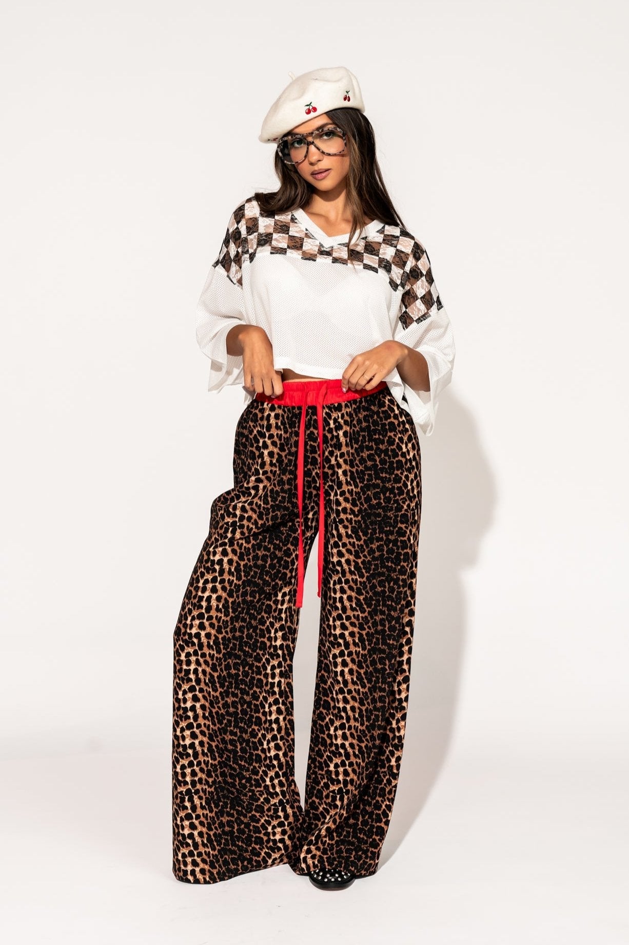 Feline Fierce Wide Leg Leopard Pants - Dressed in Lala