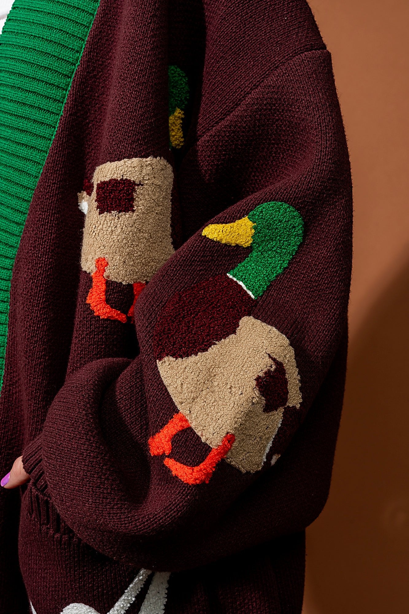For Duck's Sake Patched Varsity Cardigan *SHIPS 9/29* - Dressed in Lala