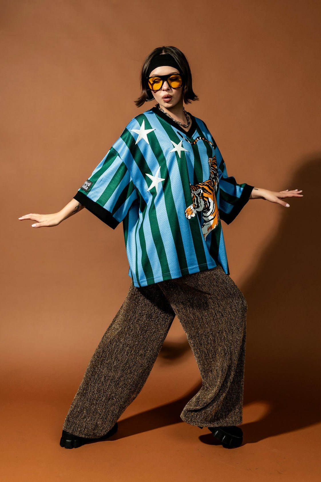 Fortune Favors the Fierce Tiger Jersey - Dressed in Lala