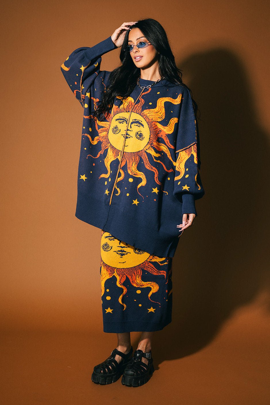 Golden Hour Knit Midi Skirt - Dressed in Lala