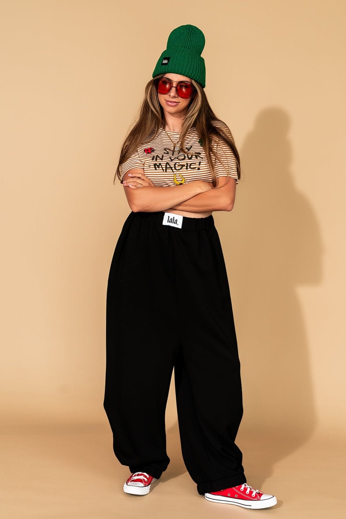 Gotta Go Barrel Leg Harem Joggers - Dressed in Lala