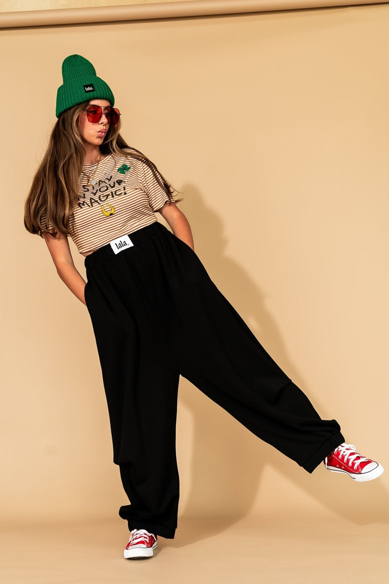 Gotta Go Barrel Leg Harem Joggers - Dressed in Lala