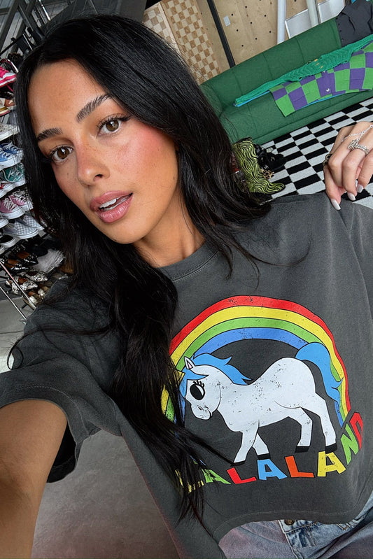 Greetings From Lalaland Unicorn Boxy Tee - Dressed in Lala