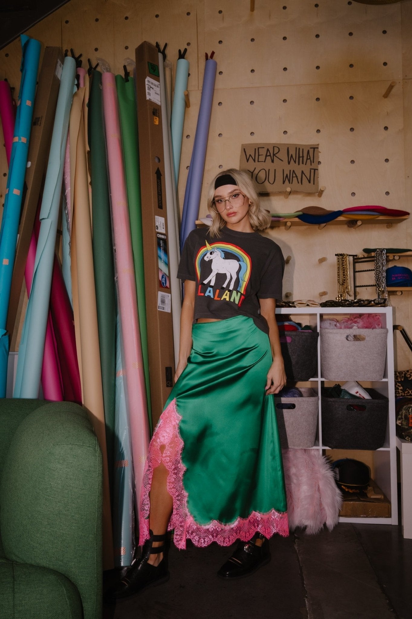 Greetings From Lalaland Unicorn Boxy Tee - Dressed in Lala