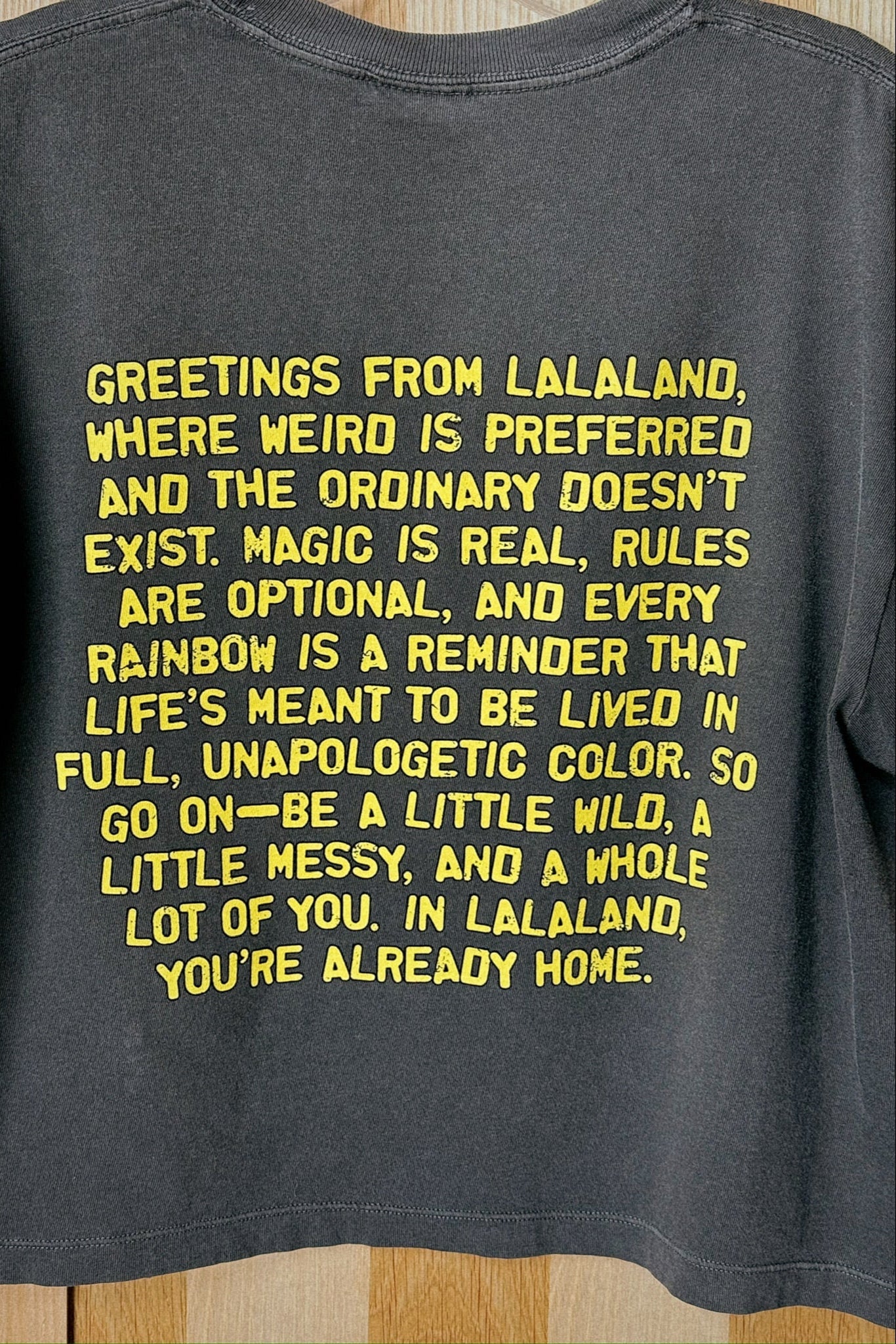Greetings From Lalaland Unicorn Boxy Tee - Dressed in Lala