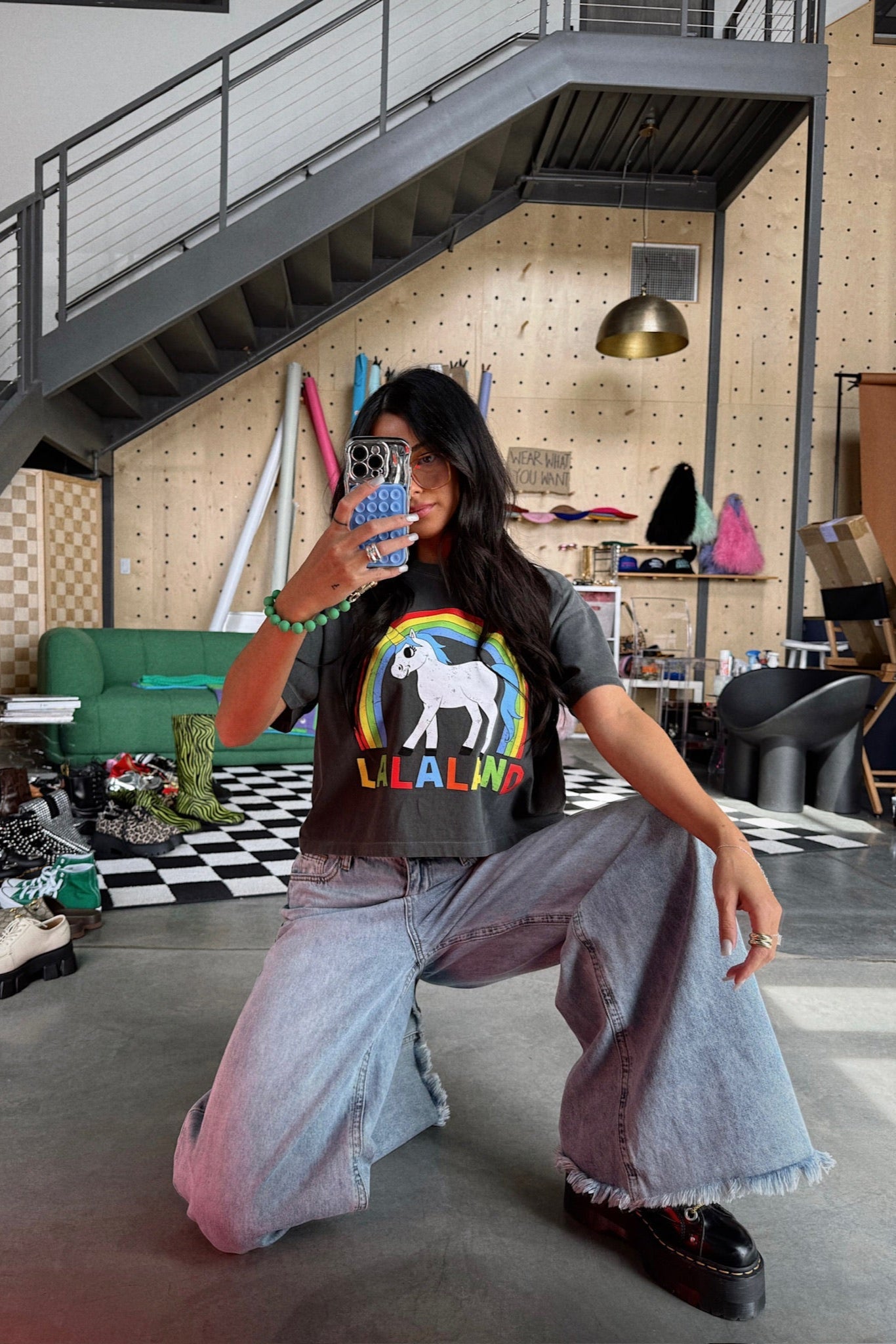 Greetings From Lalaland Unicorn Boxy Tee - Dressed in Lala