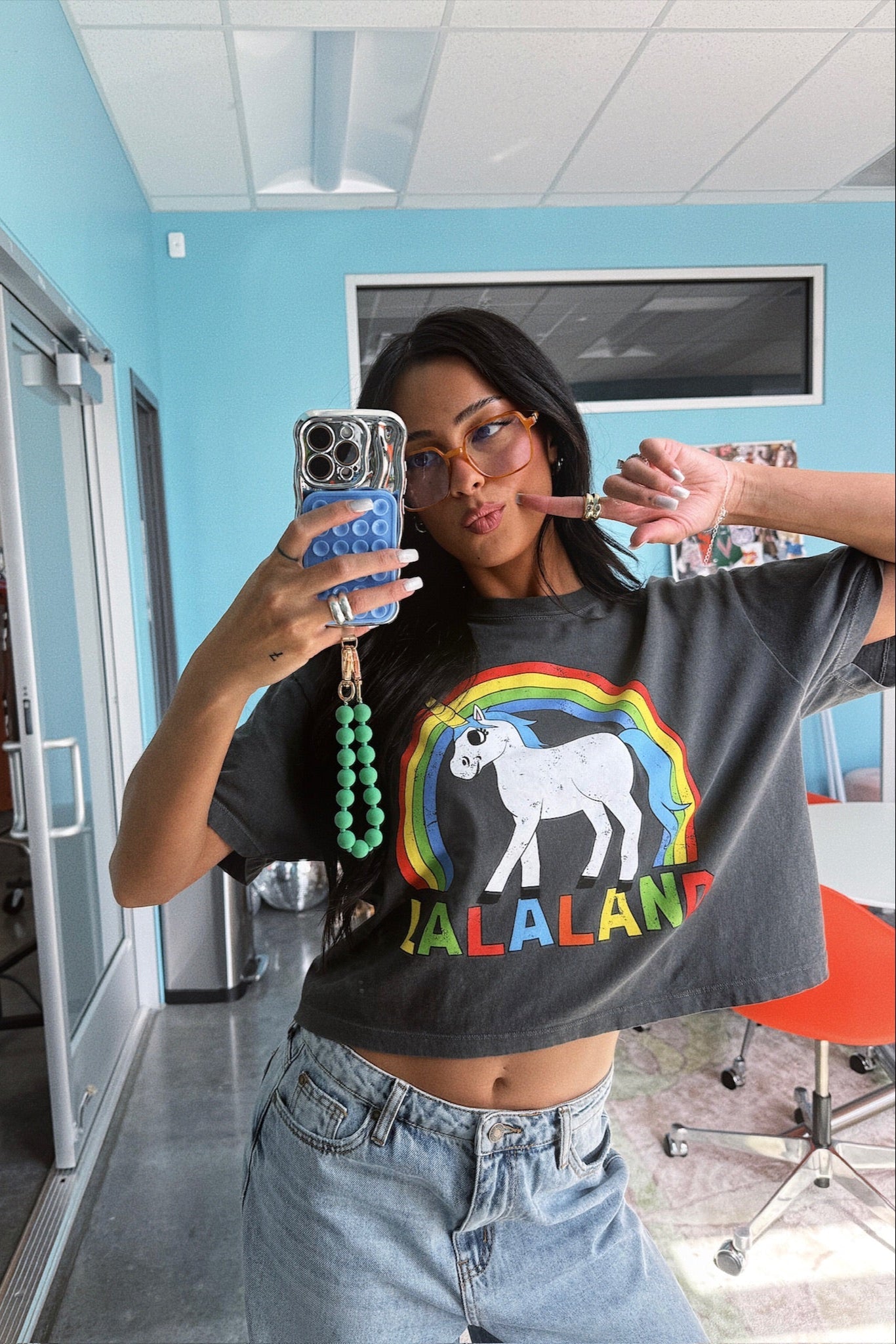 Greetings From Lalaland Unicorn Boxy Tee - Dressed in Lala
