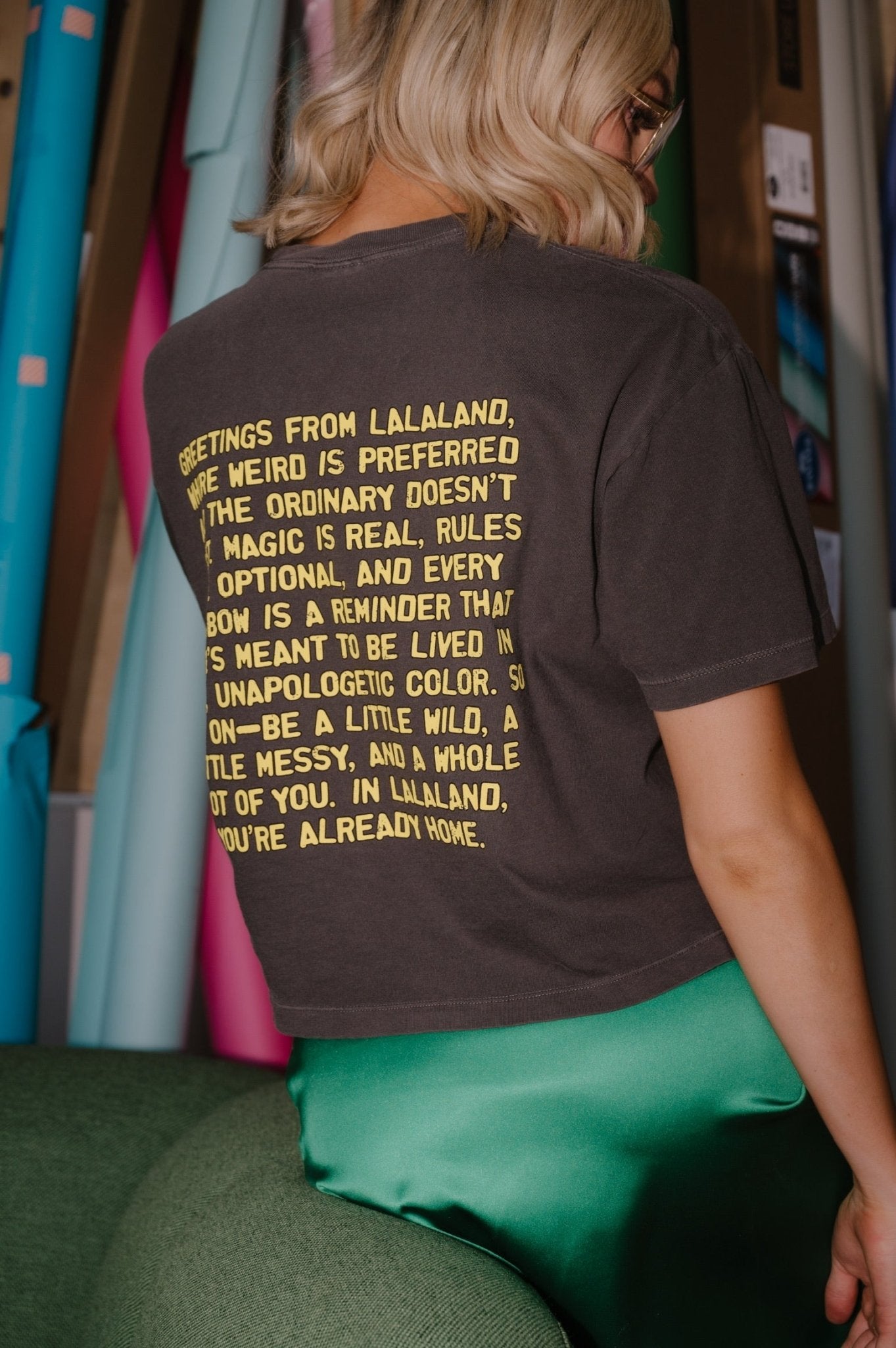 Greetings From Lalaland Unicorn Boxy Tee - Dressed in Lala