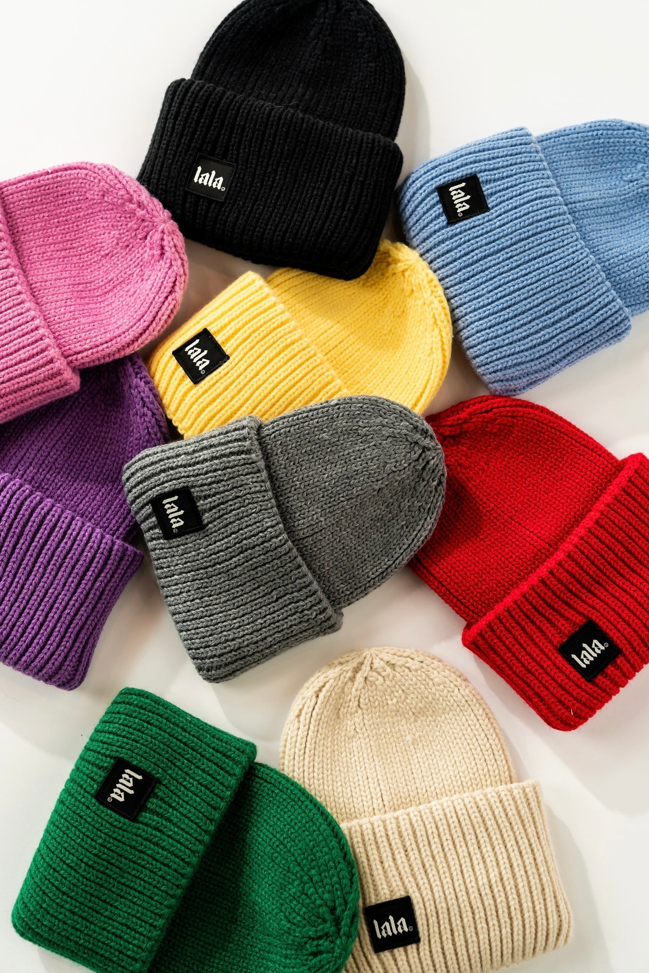 Grunge Chic Label Beanie in Evergreen - Dressed in Lala