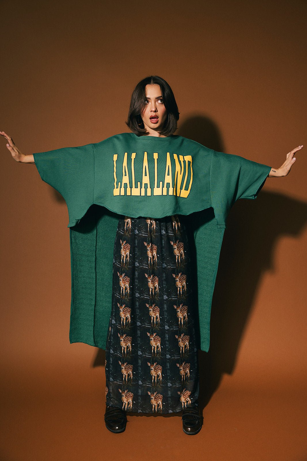 lalaland green dress Hunter Green Sequin Top Short Dress main image 0