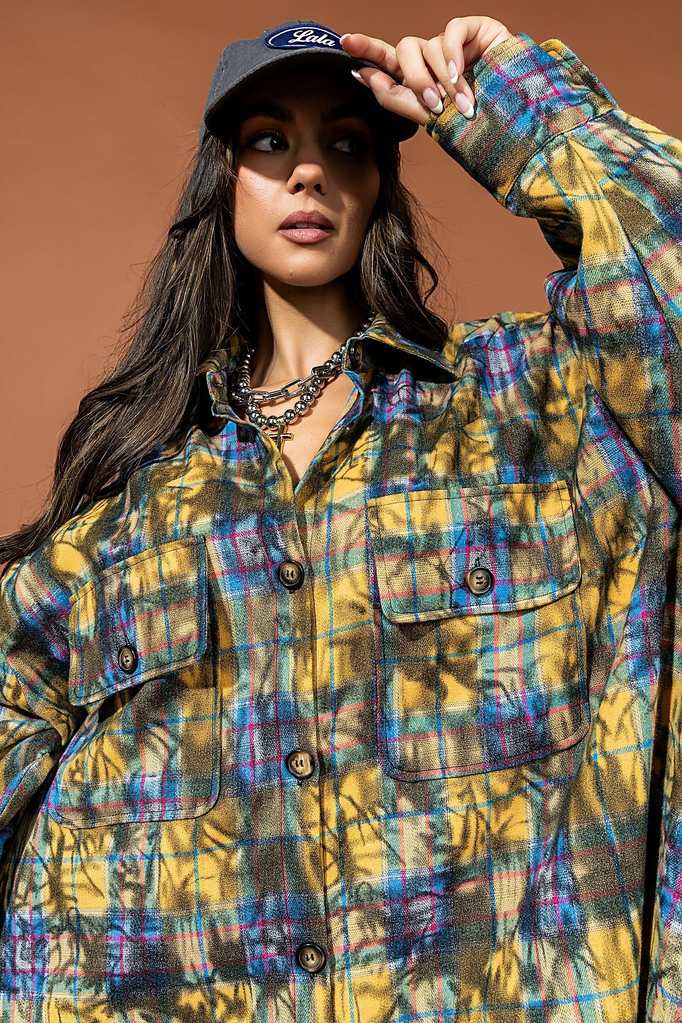 Grunge Goddess Flannel in Mechanic Muse - Dressed in Lala